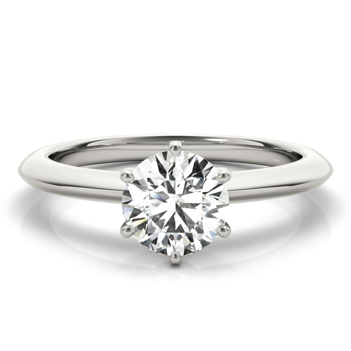 1.0 CT Round Diamond Solitaire Engagement Ring