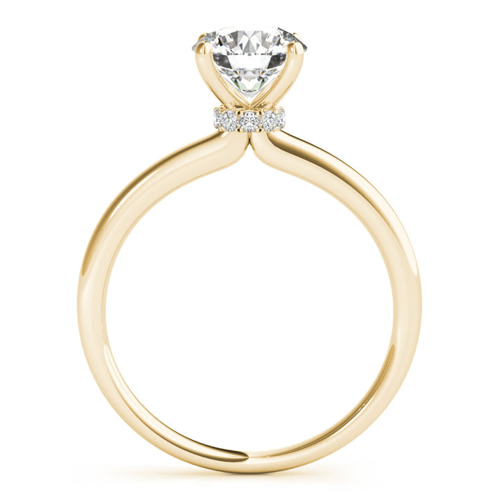18K Yellow Gold 1 CT Diamond Engagement Ring