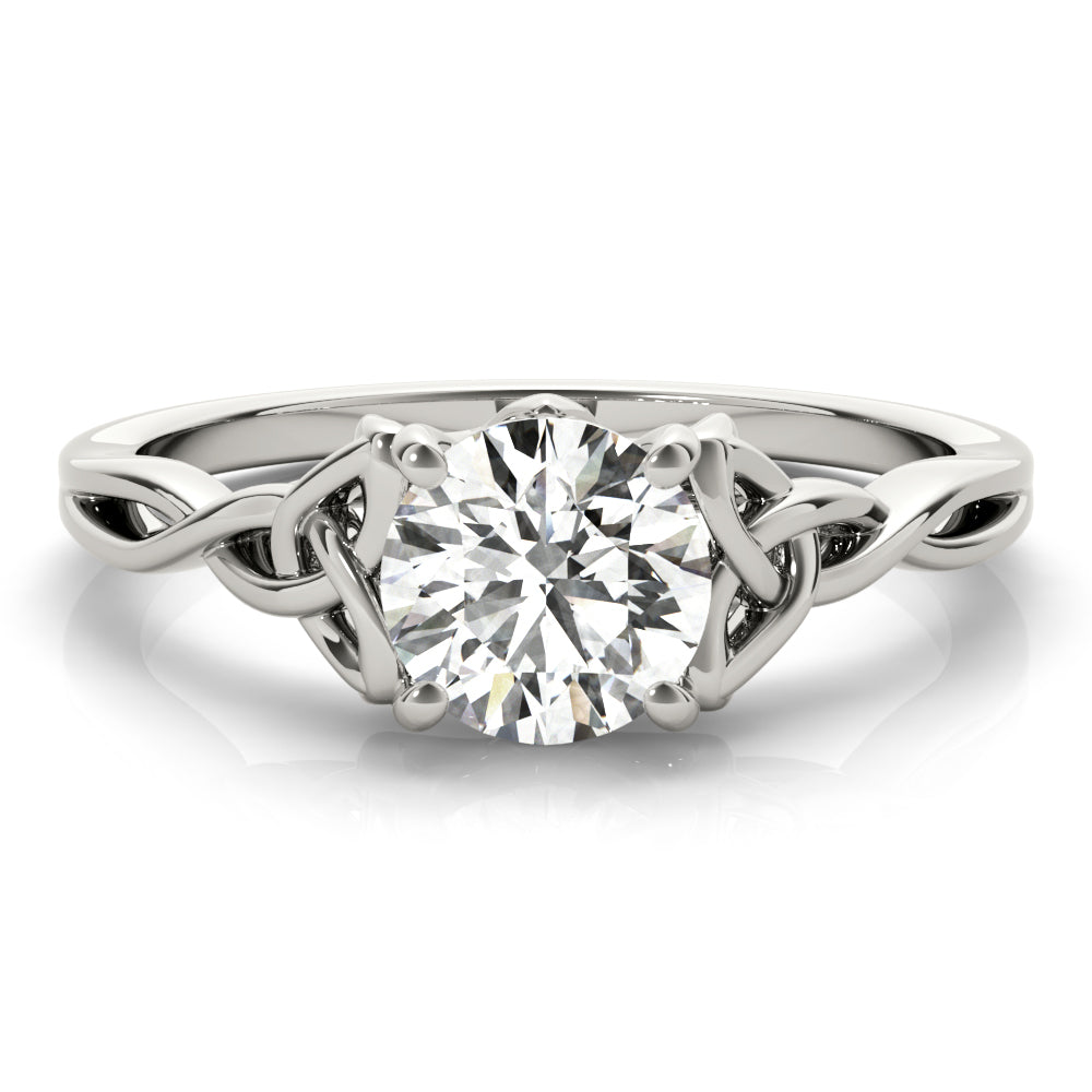 0.47 CT Round Diamond Solitaire Engagement Ring