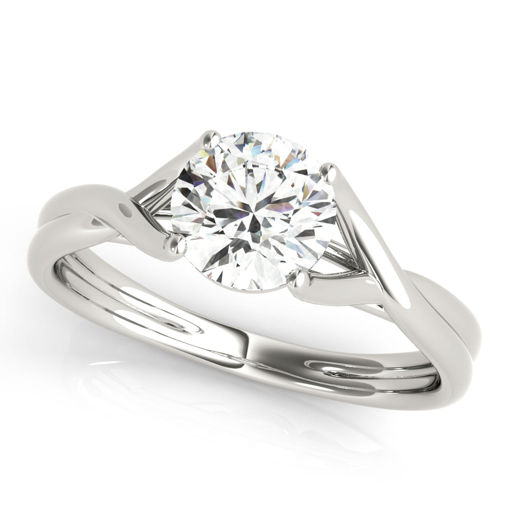 1.0 CT Round Diamond Solitaire Engagement Ring
