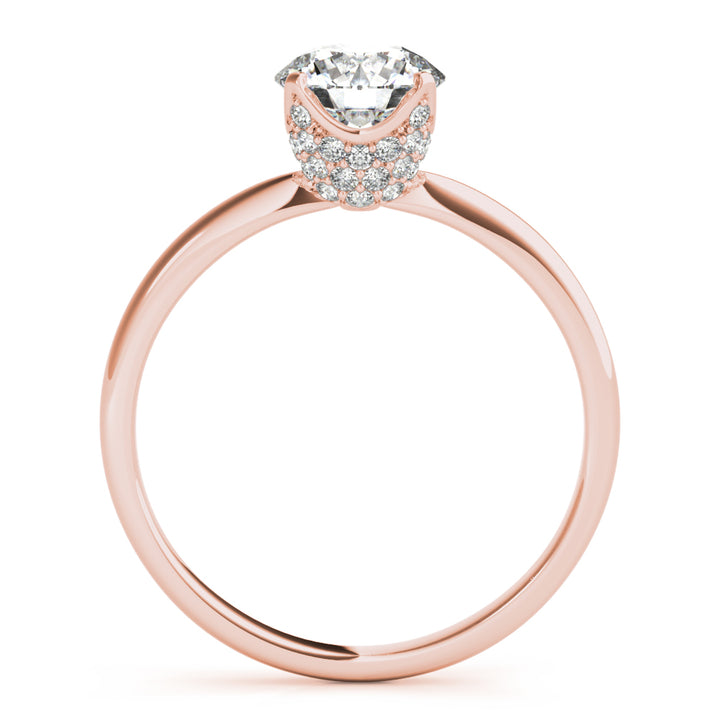 14K Rose Gold 1.25 ctw Diamond Engagement Ring