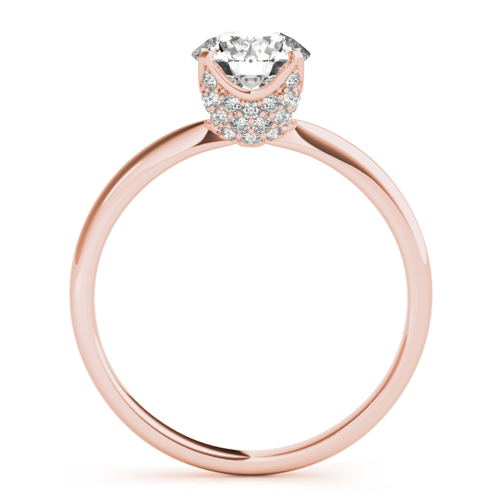 14K Rose Gold 1 1/4 ct tw Solitaire Diamond Engagement Ring