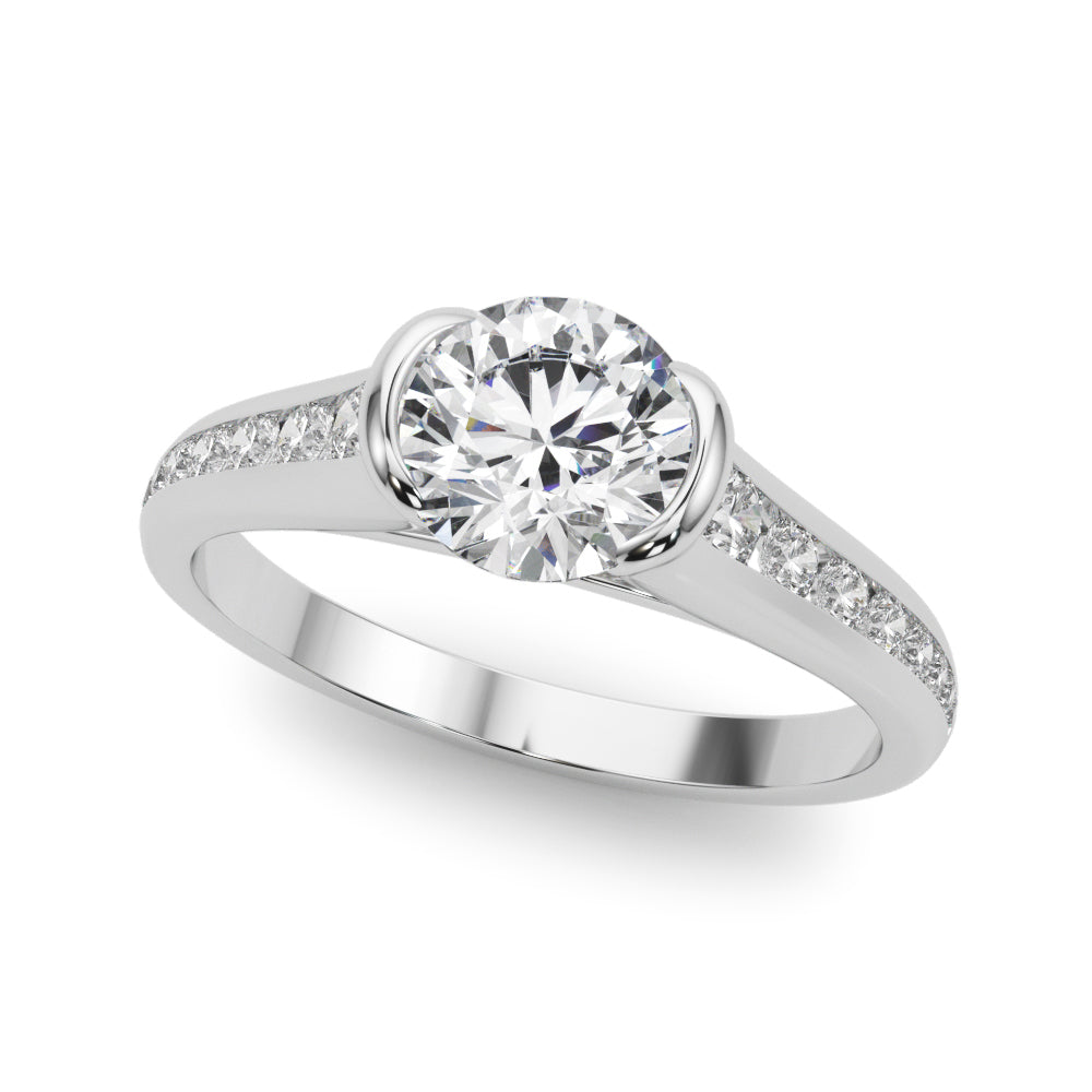 Multi-Diamond Round Engagement Ring