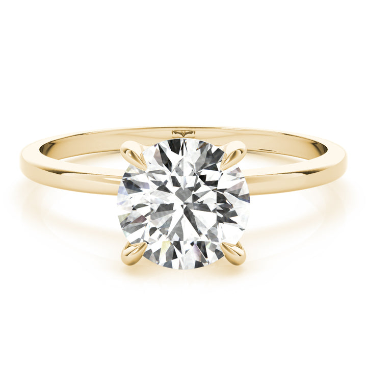 18K Yellow Gold 1 CT Diamond Halo Engagement Ring
