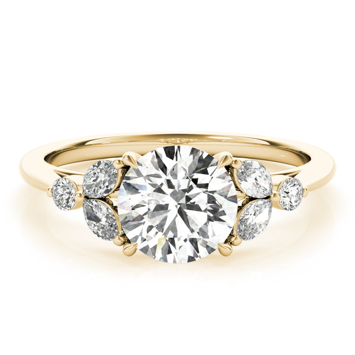 14K Yellow Gold Diamond Engagement Ring 1.33ctw