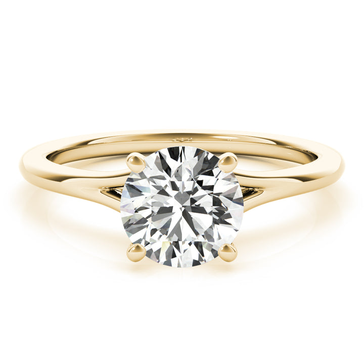 18K Yellow Gold 1ct Diamond Solitaire Engagement Ring