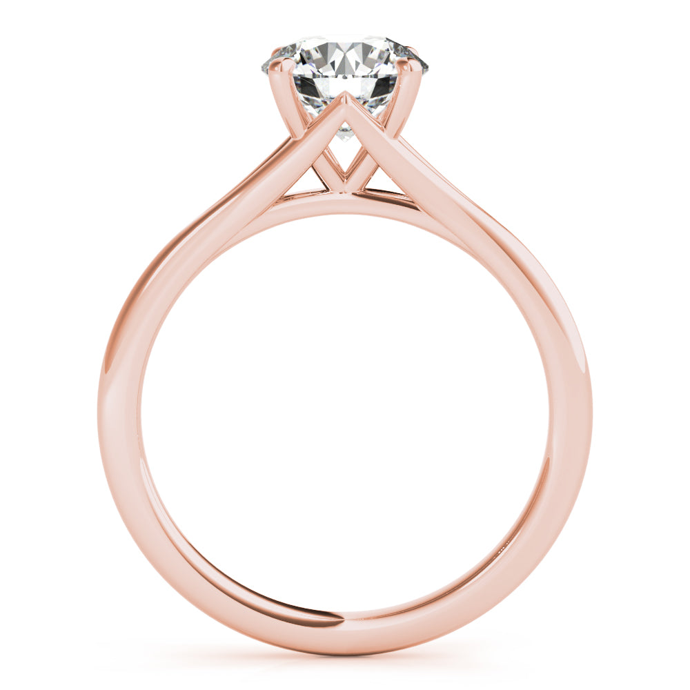 14K Rose Gold 1 CT Diamond Engagement Ring