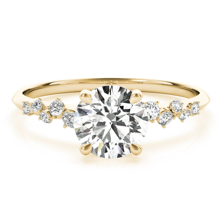 14K Yellow Gold 1 CT Diamond Engagement Ring