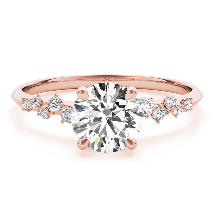 14K Rose Gold 1ct Diamond Engagement Ring