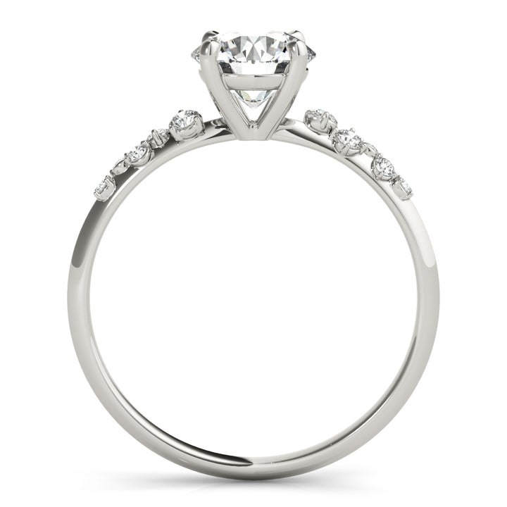 14K Gold Round Diamond Engagement Ring