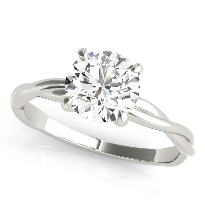 1.0 CT Round Diamond Solitaire Engagement Ring