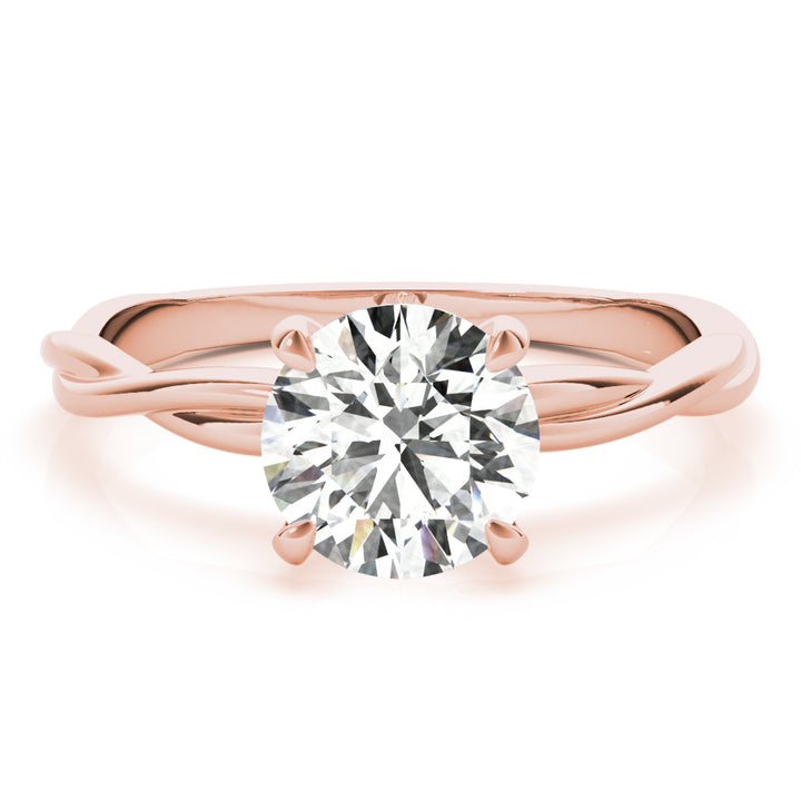 14K Rose Gold 1 CT Diamond Engagement Ring