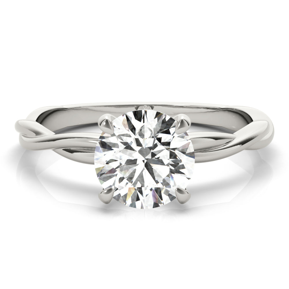 1.0 CT Round Diamond Solitaire Engagement Ring