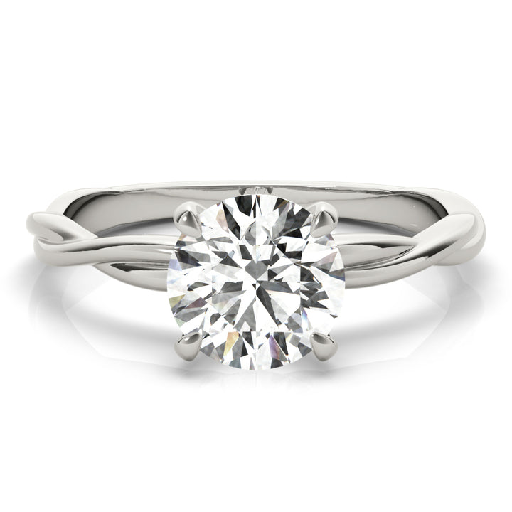 1.0 CT Round Diamond Solitaire Engagement Ring