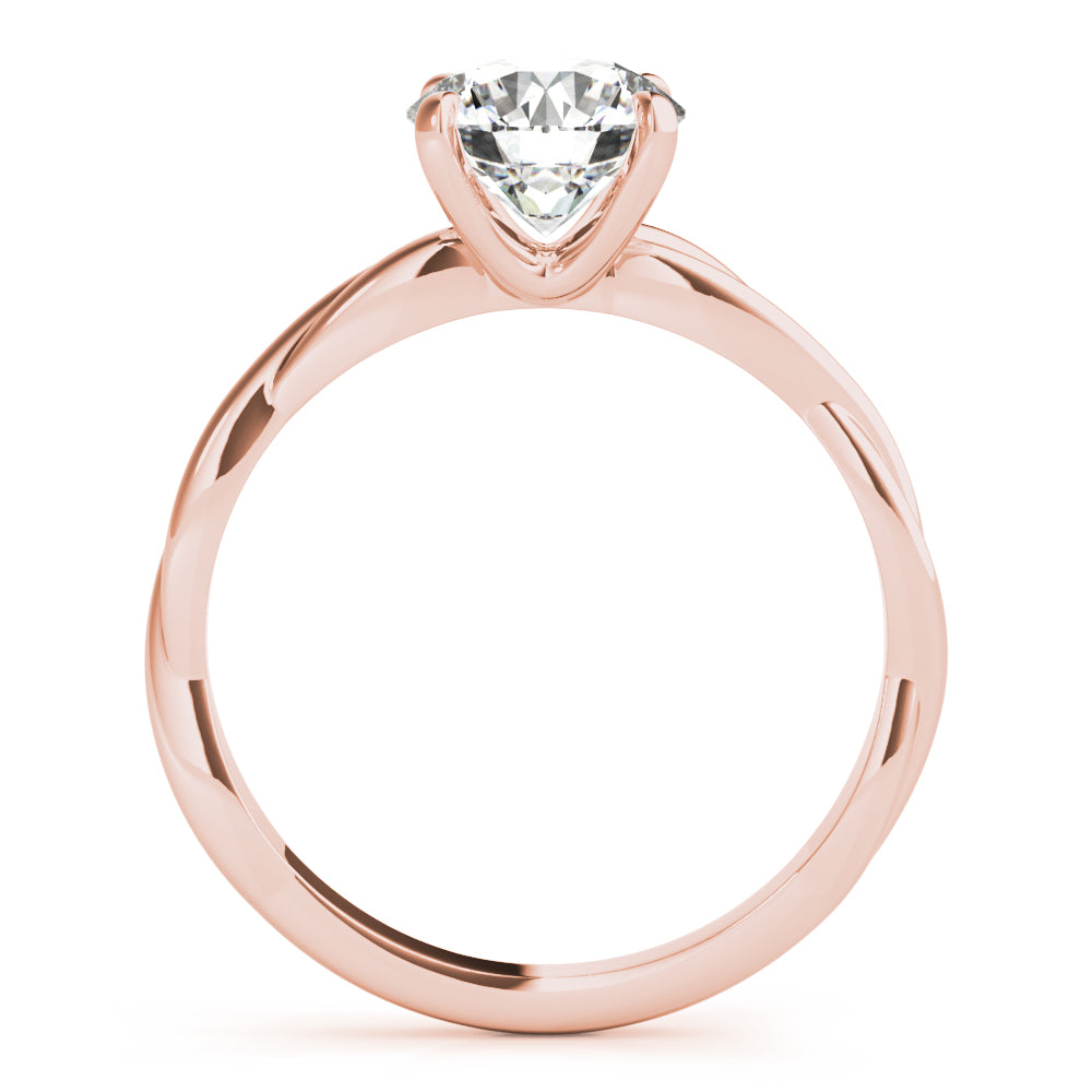14K Rose Gold 1 CT Diamond Engagement Ring