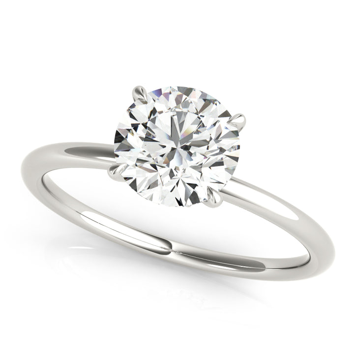 Round Diamond Halo Engagement Ring