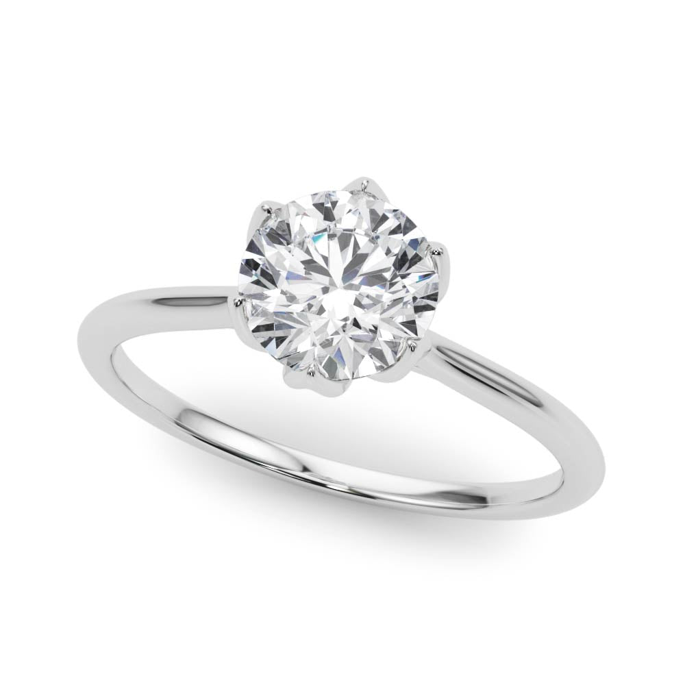 1.0 CT Round Diamond Engagement Solitaire Ring