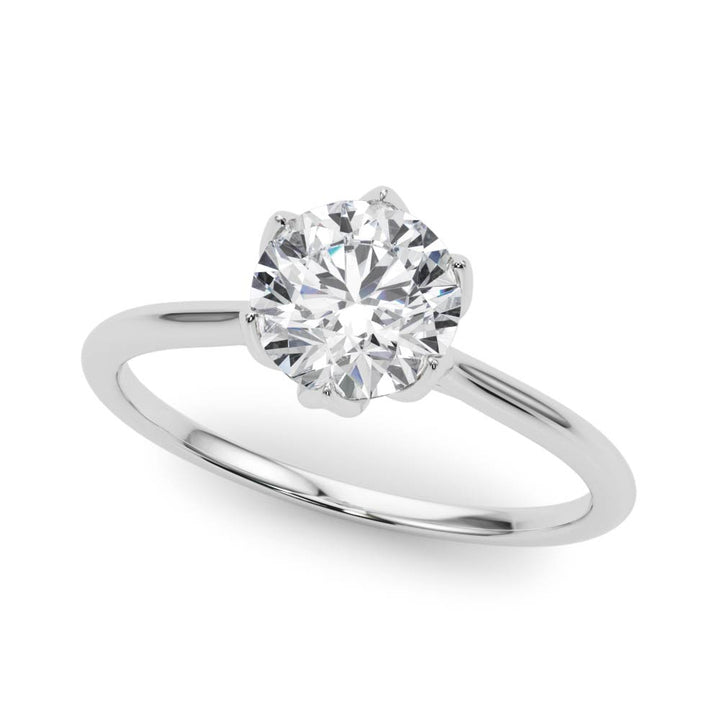 1.0 CT Round Diamond Engagement Solitaire Ring