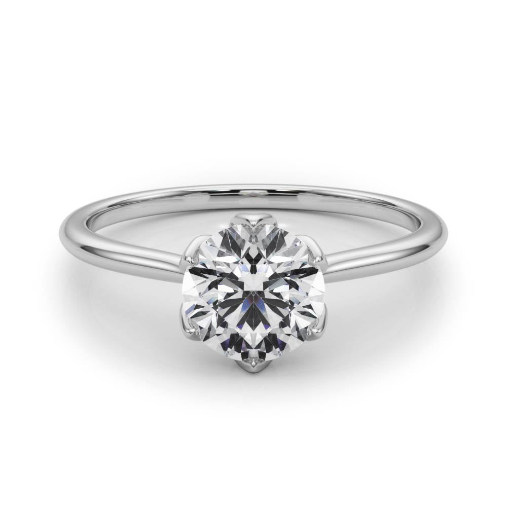 1.0 CT Round Diamond Engagement Solitaire Ring