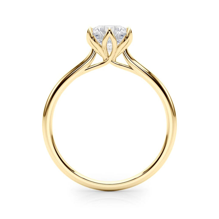 14K Yellow Gold 1ct Diamond Solitaire Engagement Ring