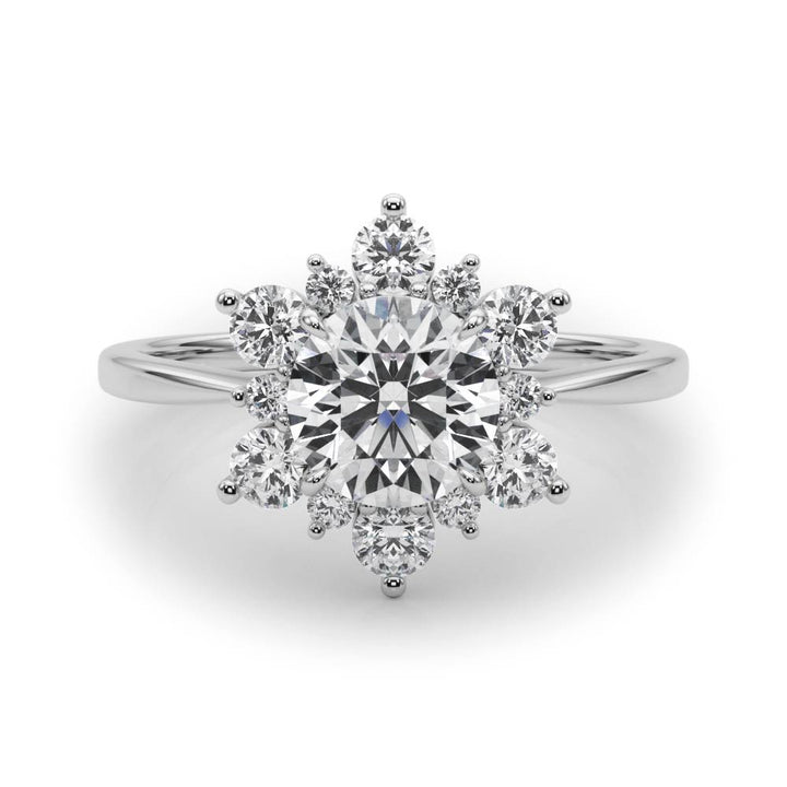 Round Diamond Halo Engagement Ring | 1.0 CT