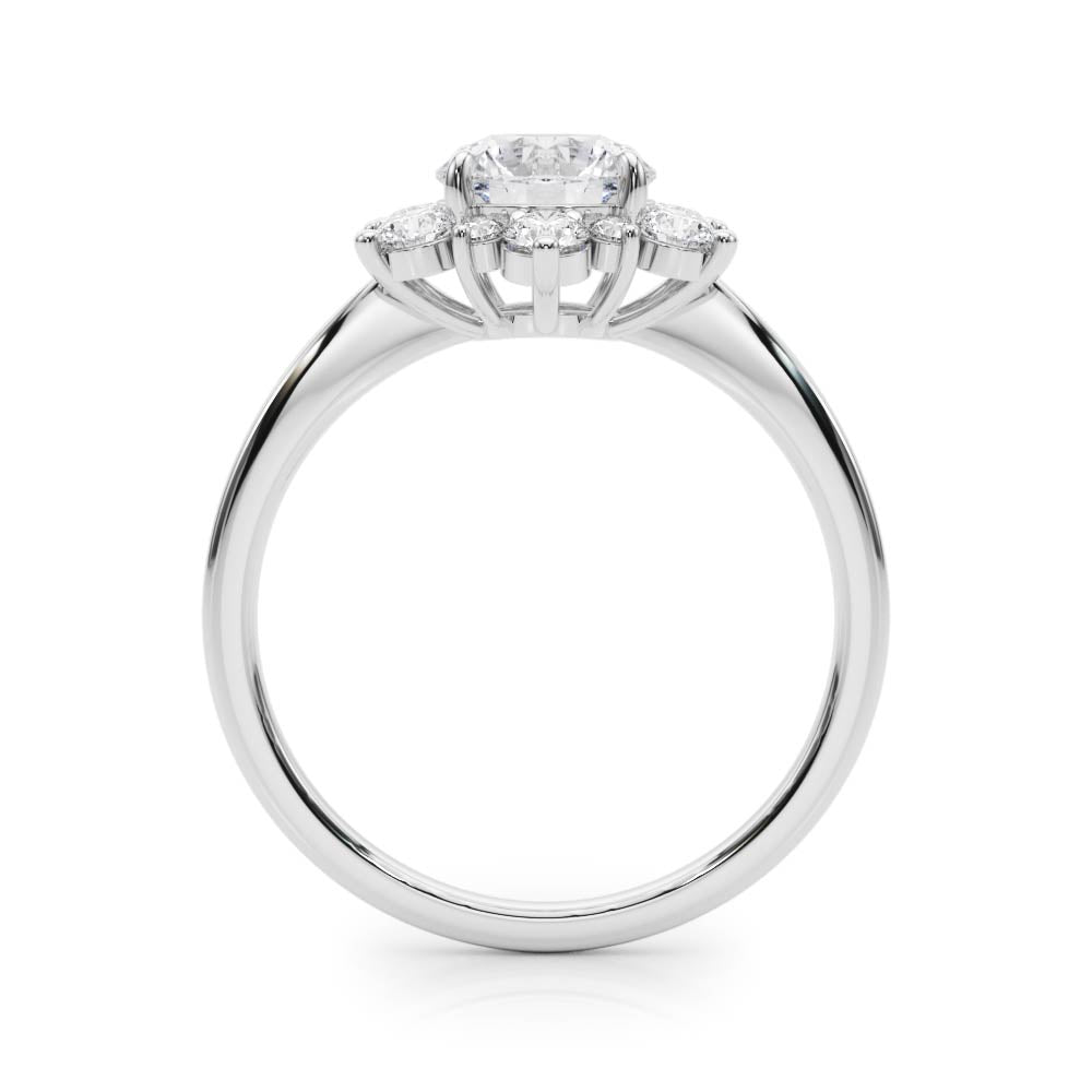 Round Diamond Halo Engagement Ring | 1.0 CT