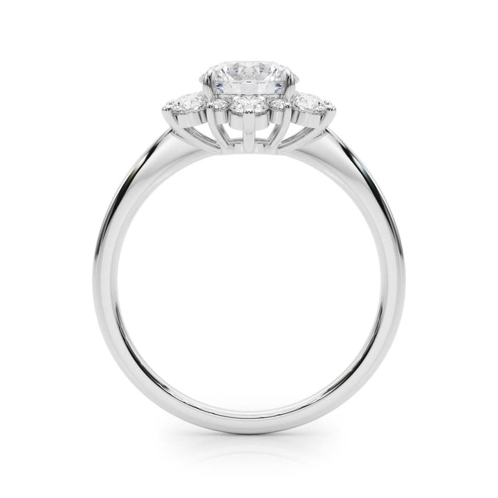 Round Diamond Halo Engagement Ring | 1.0 CT