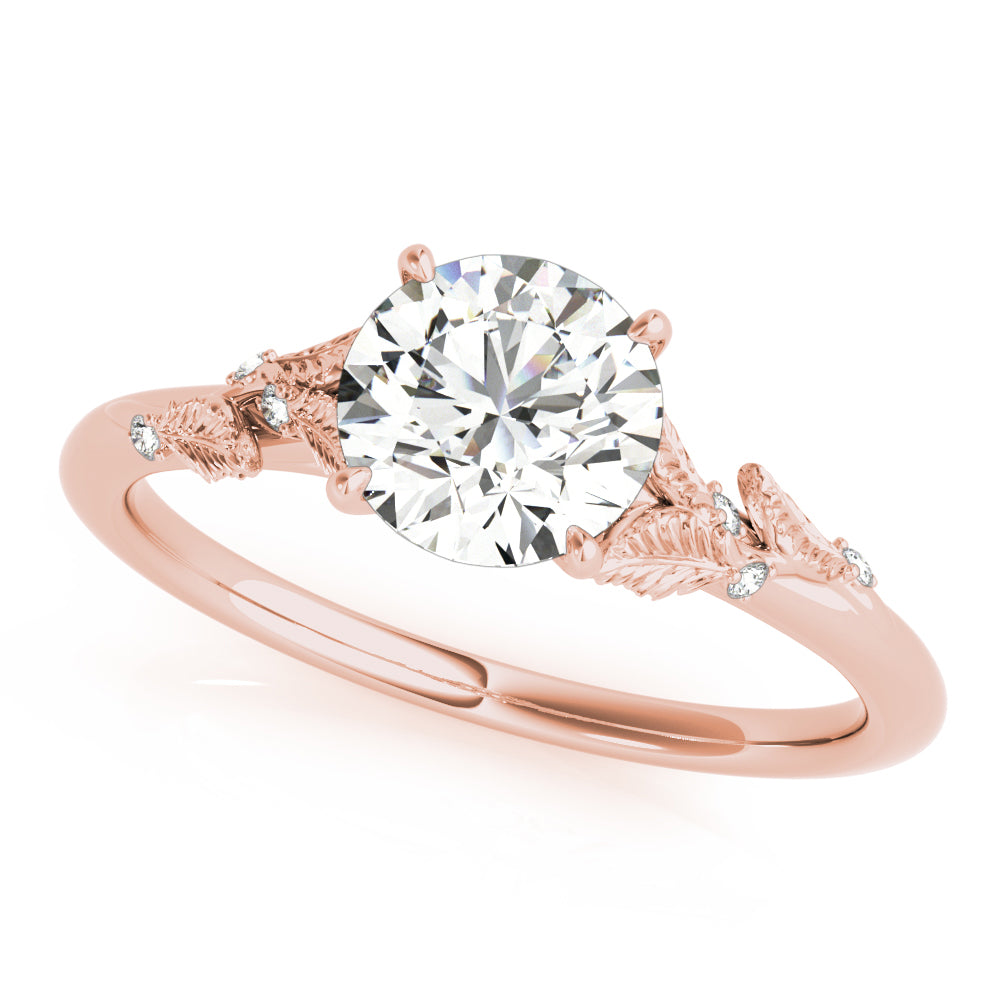 14K Rose Gold 1 CT Diamond Engagement Ring