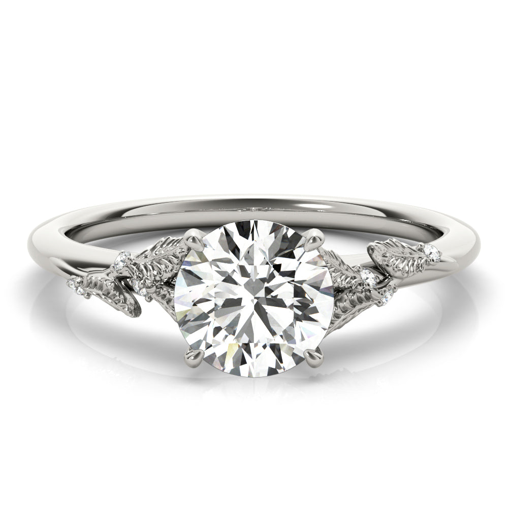 Round Diamond 1 CT Solitaire Engagement Ring