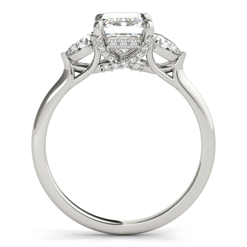 Three Stone Diamond Engagement Ring