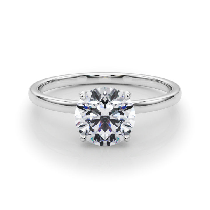 1.0 CT Round Diamond Solitaire Engagement Ring