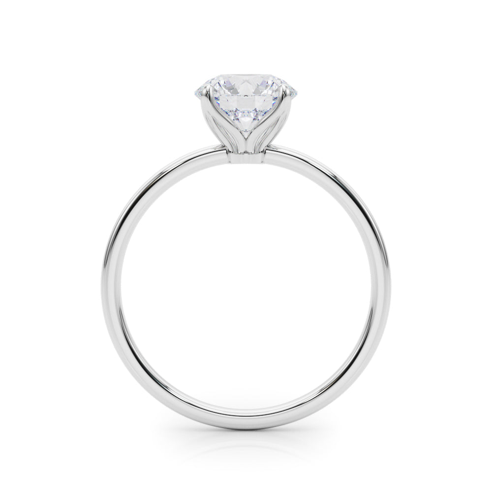 1.0 CT Round Diamond Solitaire Engagement Ring