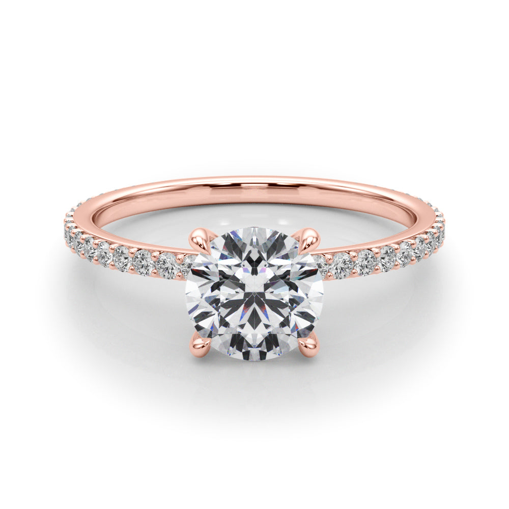 18K Rose Gold 1.33ctw Round Diamond Engagement Ring