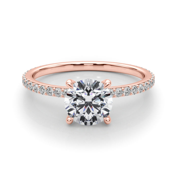 18K Rose Gold 1.33ctw Round Diamond Engagement Ring