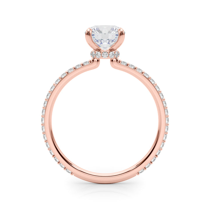 18K Rose Gold 1.33ctw Round Diamond Engagement Ring