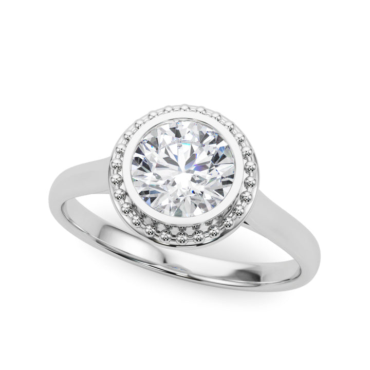 1.0 CT Round Diamond Engagement Solitaire Ring