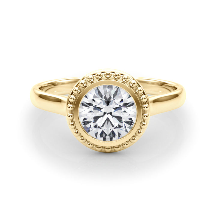 18K Yellow Gold 1 CT Diamond Engagement Ring