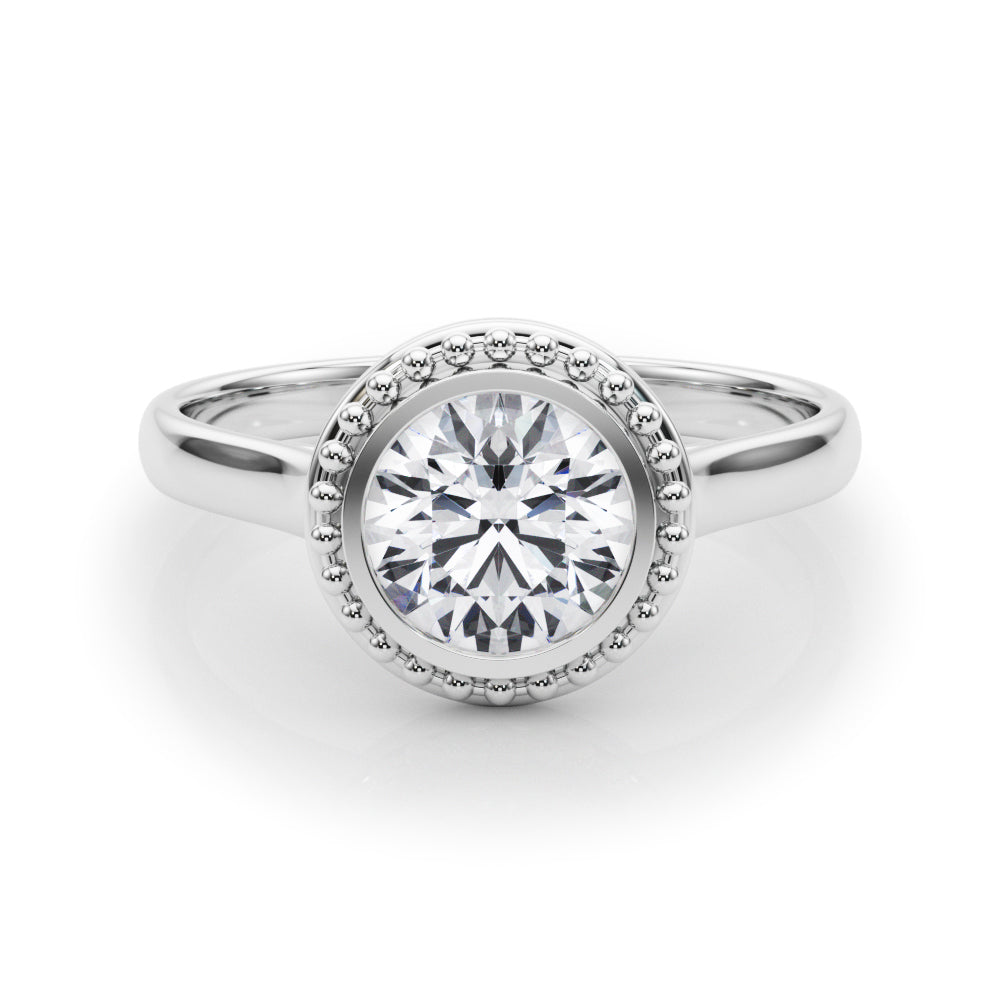 1.0 CT Round Diamond Engagement Solitaire Ring