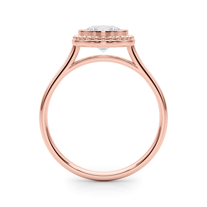 18K Rose Gold 1ct Diamond Engagement Solitaire Ring