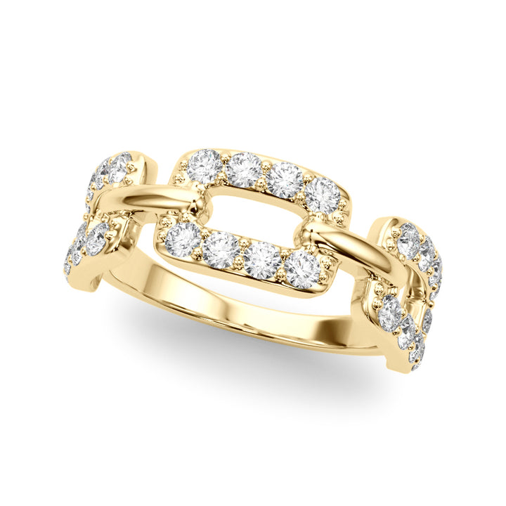 14K Yellow Gold Multi-Diamond Fashion Ring