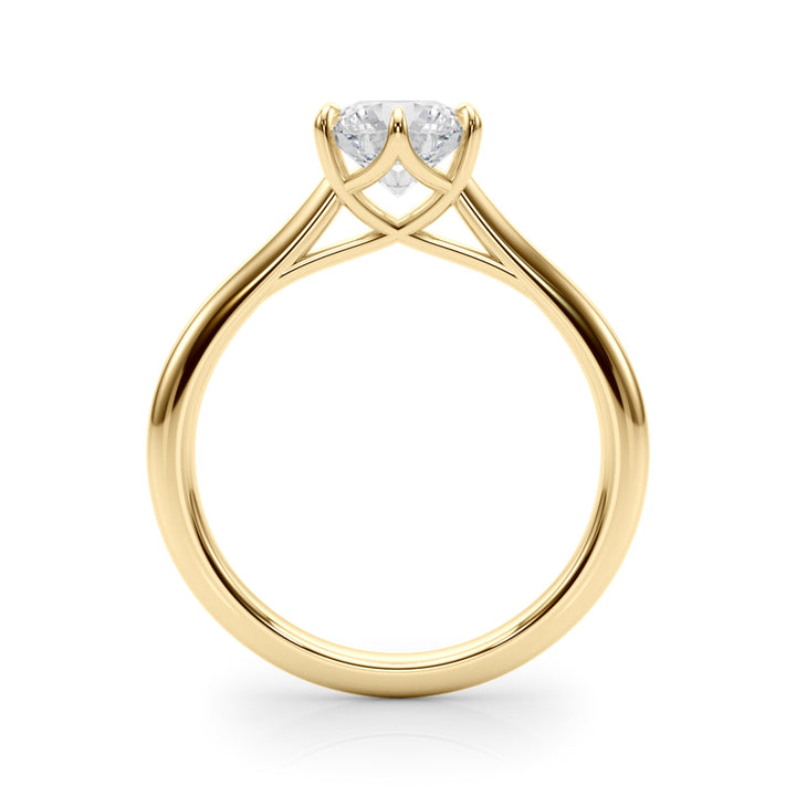 14K Yellow Gold 1 CT Diamond Engagement Ring