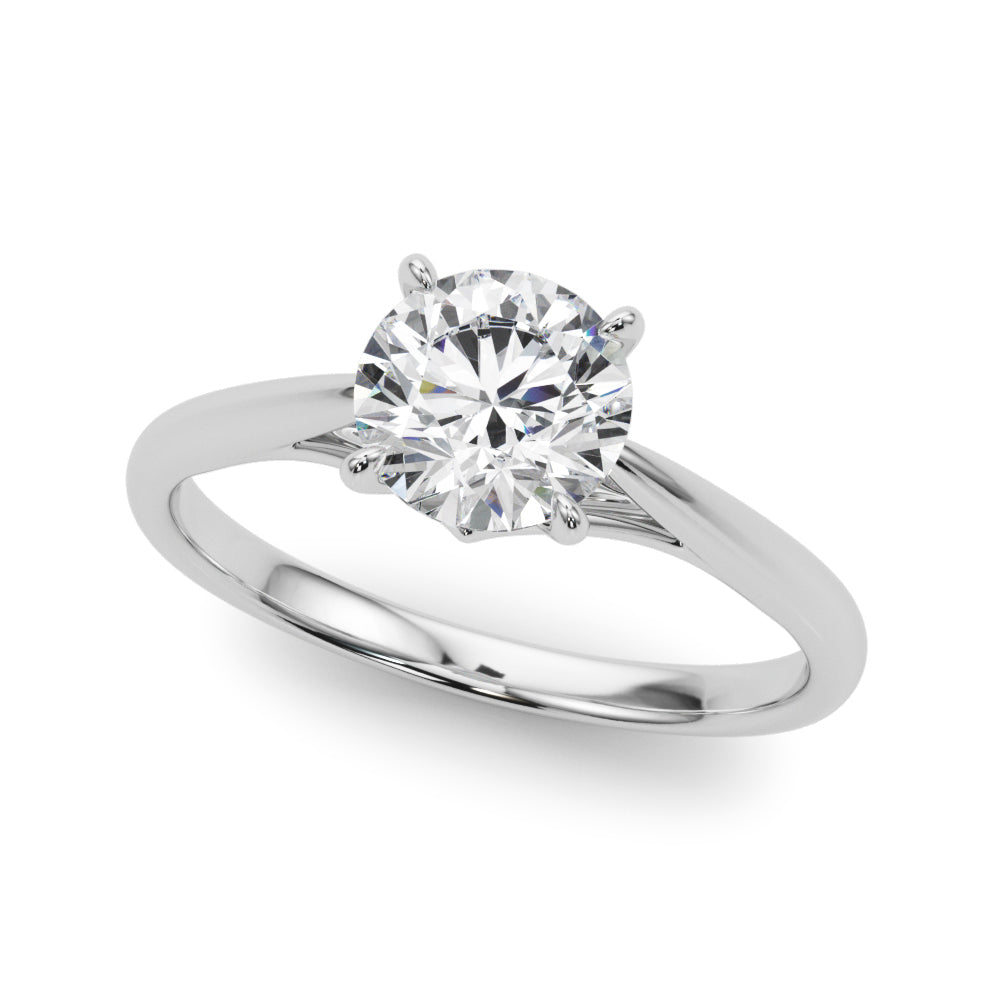 1.0 CT Round Diamond Solitaire Engagement Ring