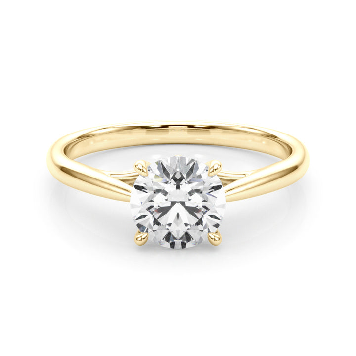 14K Yellow Gold 1ct Diamond Solitaire Engagement Ring