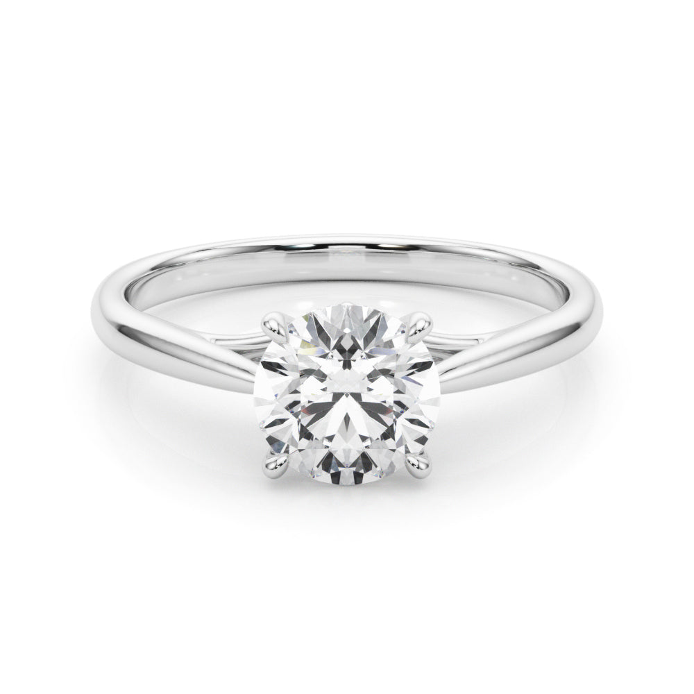 1.0 CT Round Diamond Solitaire Engagement Ring
