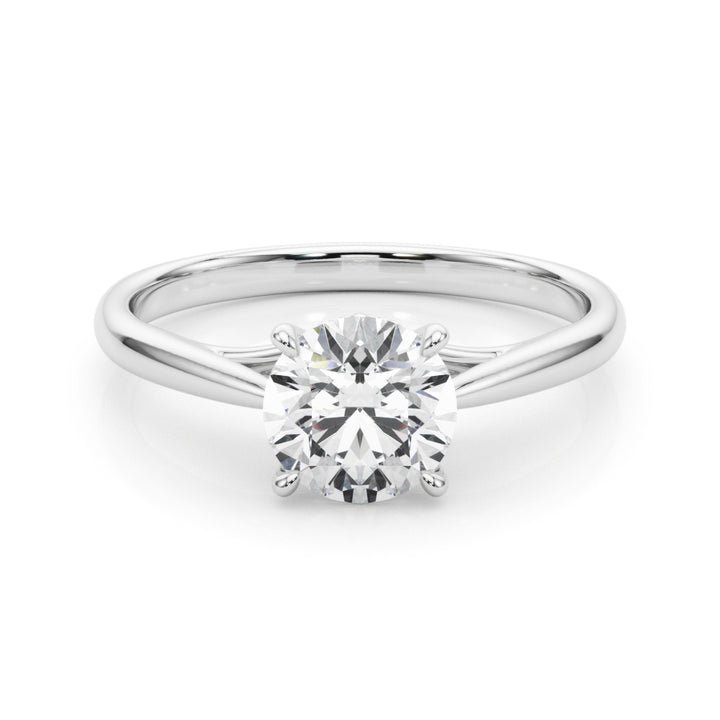 1.0 CT Round Diamond Solitaire Engagement Ring