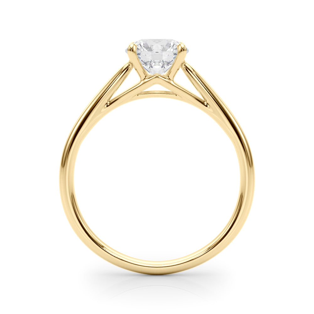 14K Yellow Gold 1ct Diamond Solitaire Engagement Ring