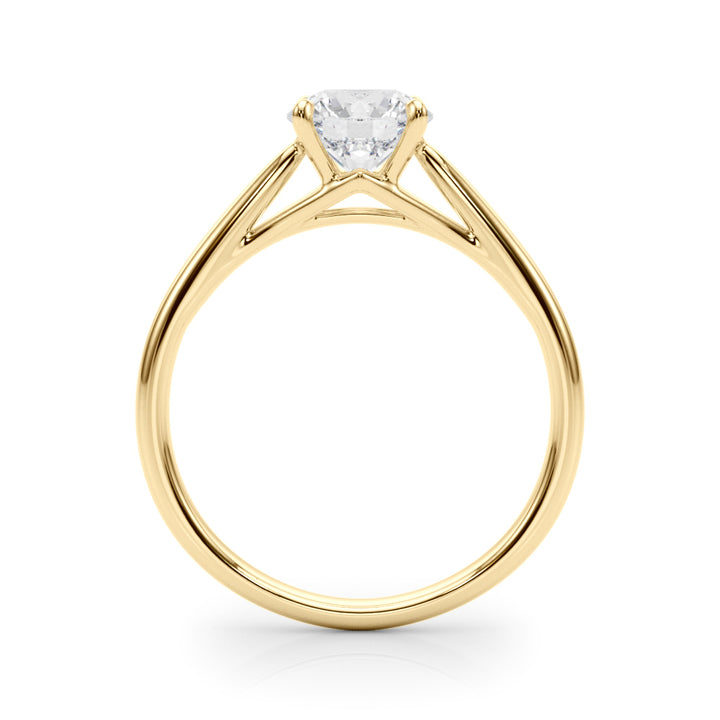 14K Yellow Gold 1ct Diamond Solitaire Engagement Ring