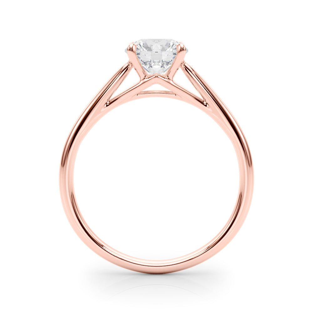 14K Rose Gold 1 CT Diamond Engagement Ring