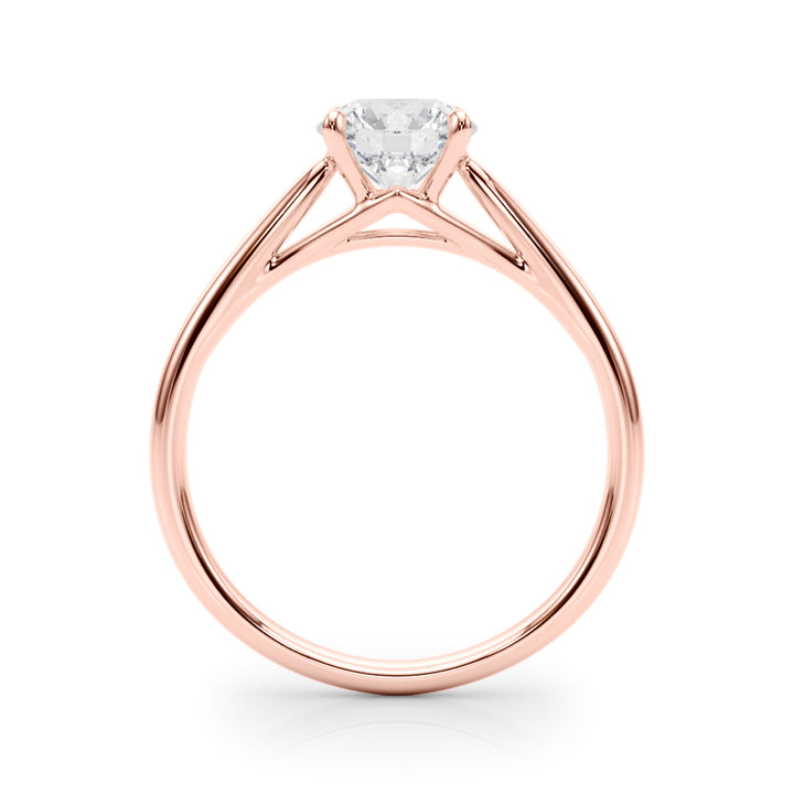 14K Rose Gold 1 CT Diamond Engagement Ring