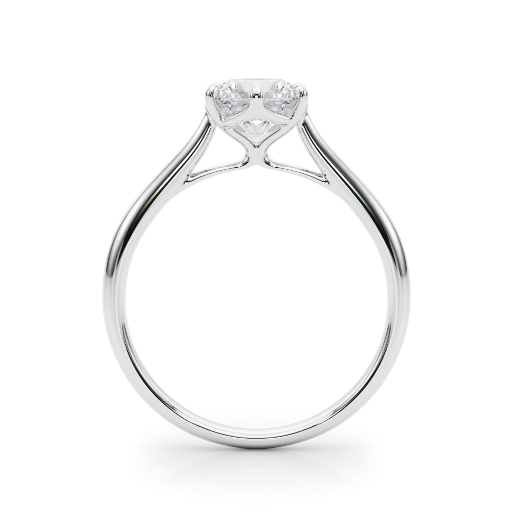 1.0 CT Round Diamond Solitaire Engagement Ring